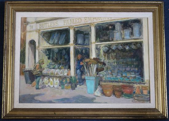 Audrey Lanceman (b.1931) Butlers Emporium, Hastings Old Town, 10.5 x 15.5in.